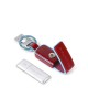 Portachiavi in pelle con chiavetta USB da 16GB Blue Square colore rosso - PIQUADRO AC4246B2/R